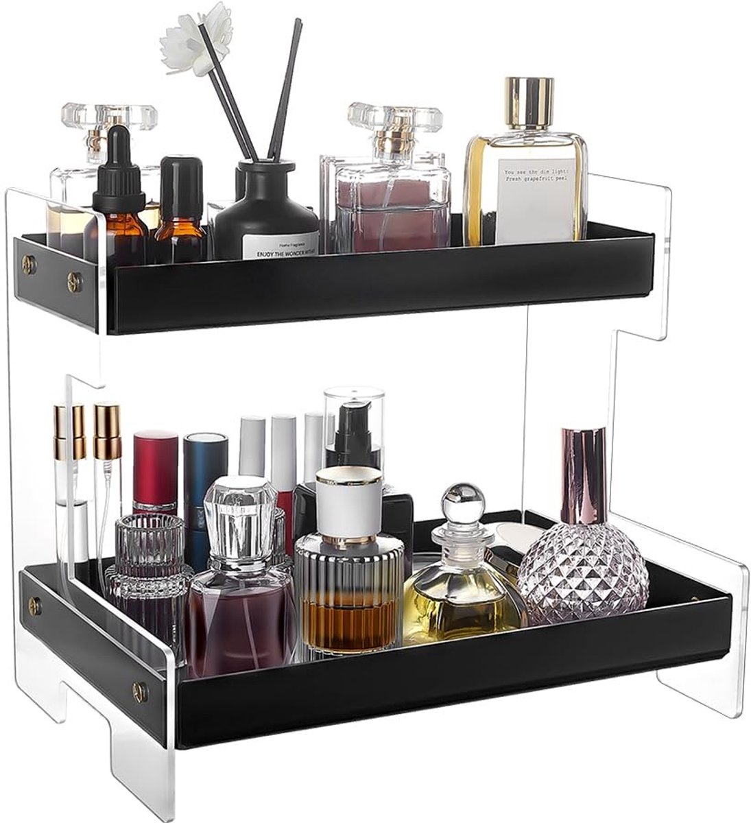 Omgoods - 2-Tier Acryl Organizer voor Badkamer en Keuken