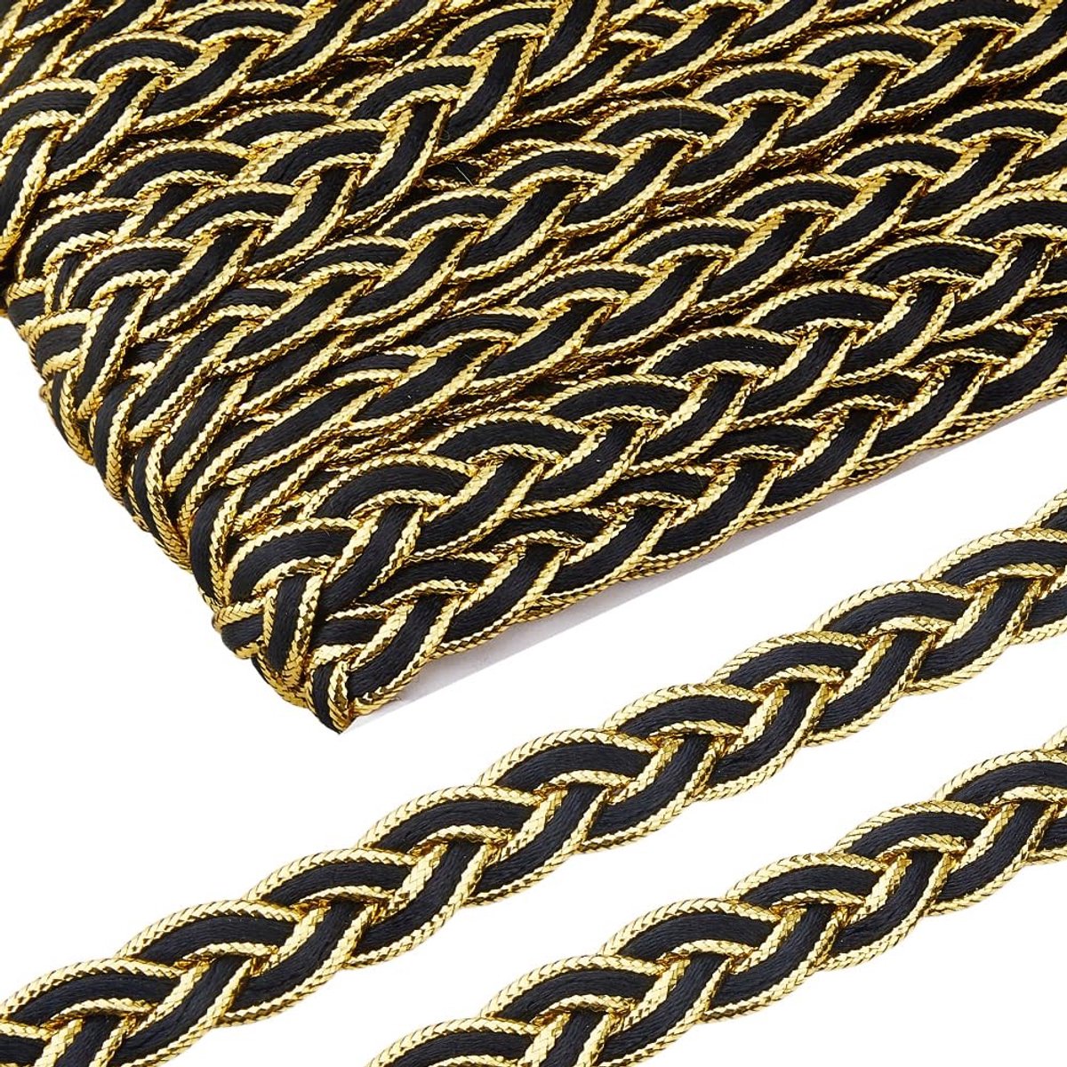 Omgoods - 20 Yards Gouden Metallic Braid Trim voor Naaien