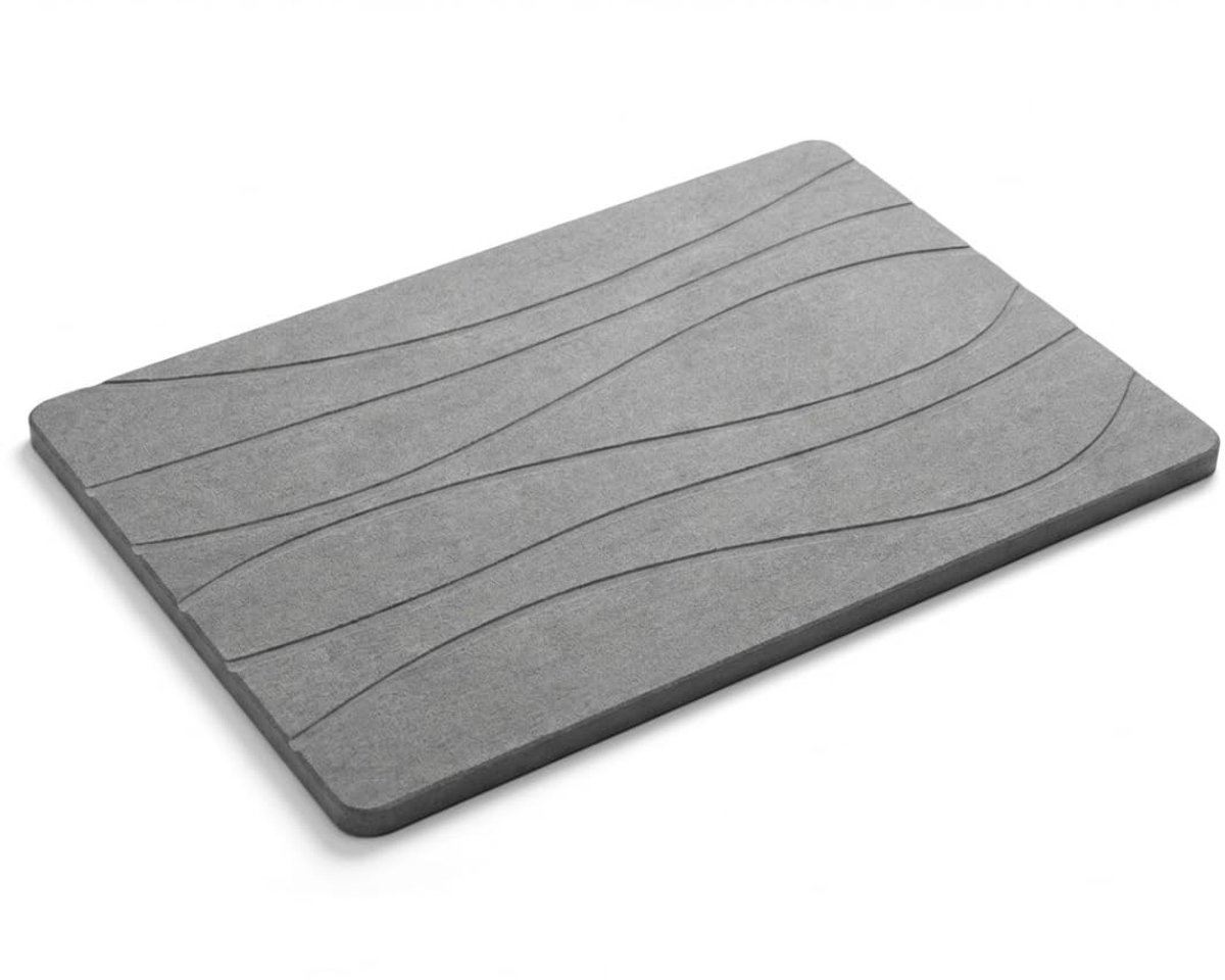 Omgoods - Diatomiet Droogmat voor Badkamer en Douche, Antislip en Sneldrogend