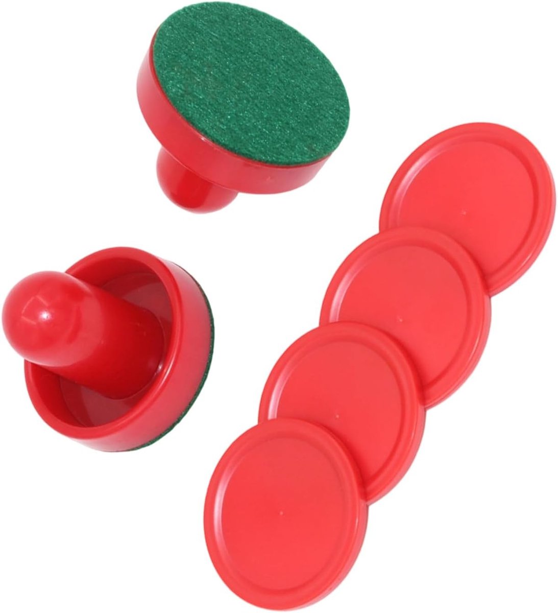 Tafelhockey Spel Set met 4 Pucks - Duurzame Peddels en Pucks voor Air Hockey Spelplezier