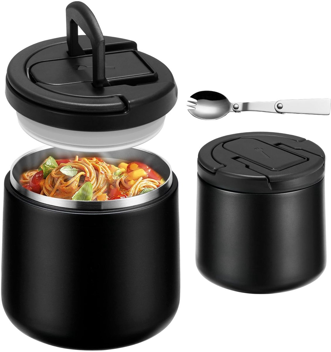 Omgoods - Thermocontainer voor Voedsel met Lepel en Deksel