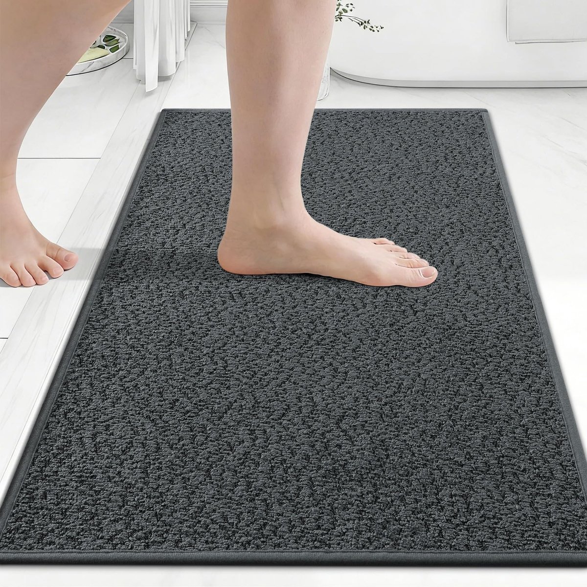 Omgoods - Dunne Badmat met Antislip, Absorberend en Sneldrogend, 40 x 60 cm
