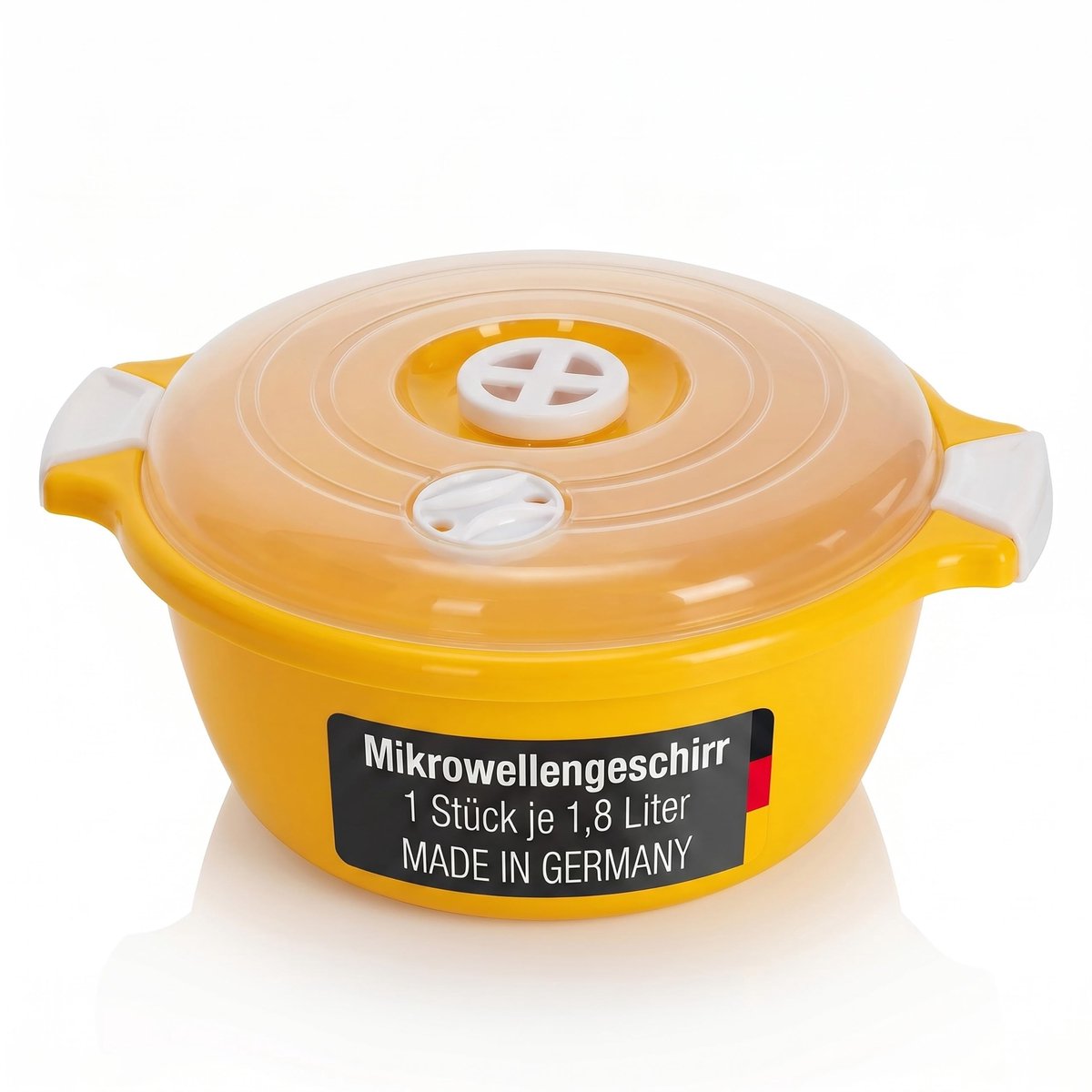 Omgoods- Magnetronschaal 1,8 liter met deksel - Magnetronkom - Kunststof schaal - Temperatuurbestendig - Stoomventiel - Geschikt voor vriezer