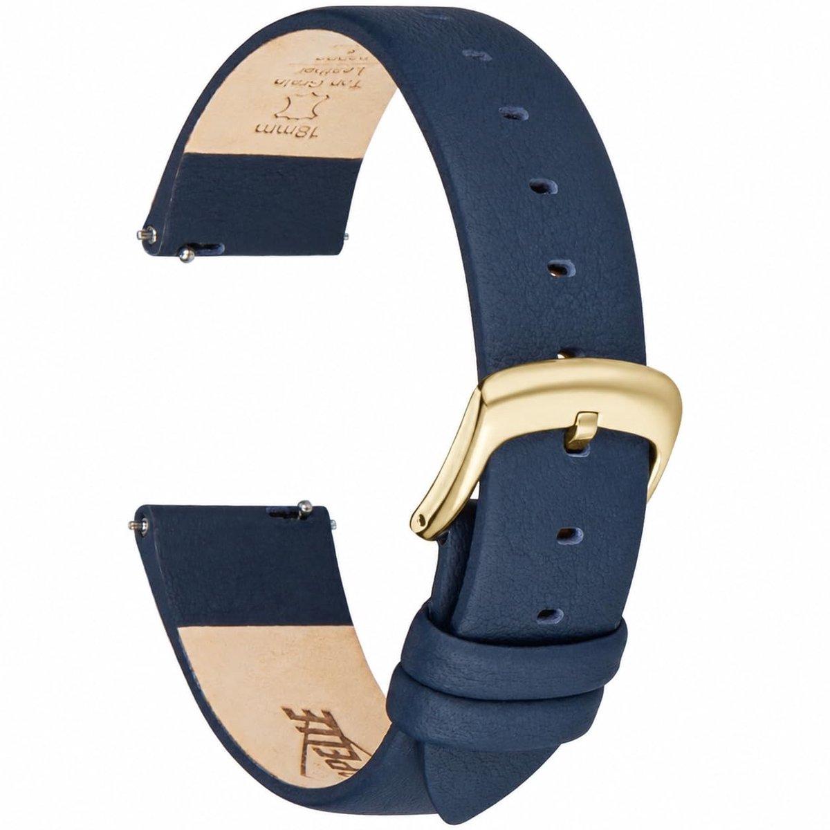 Omgoods - Luxe Leren Horlogeband met Snelle Ontgrendeling voor Diverse Maten