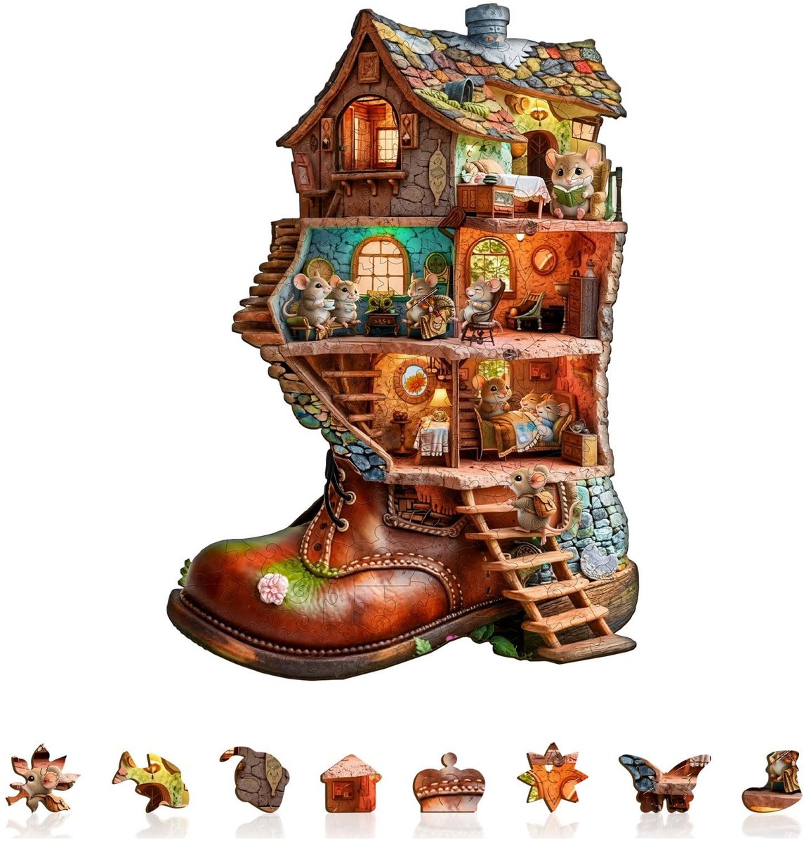 Omgoods - Houten Puzzel voor Volwassenen met 185 Stukjes