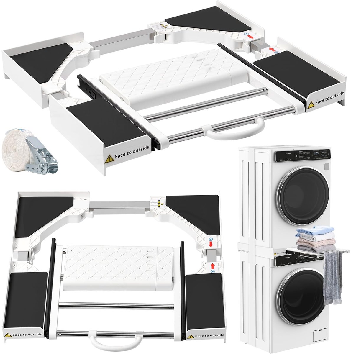 Omgoods - Universele Overlayset voor Wasmachine en Droger