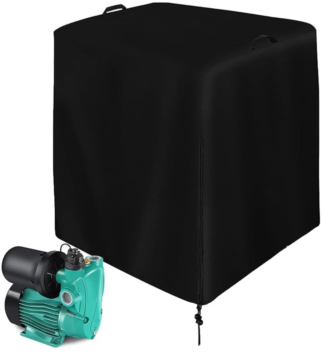 Omgoods- Afdekzeil Waterdicht - Afdekfolie - UV-bestendig - Zwembadpomp - Zandfilterinstallatie - 64 x 61 x 71 cm