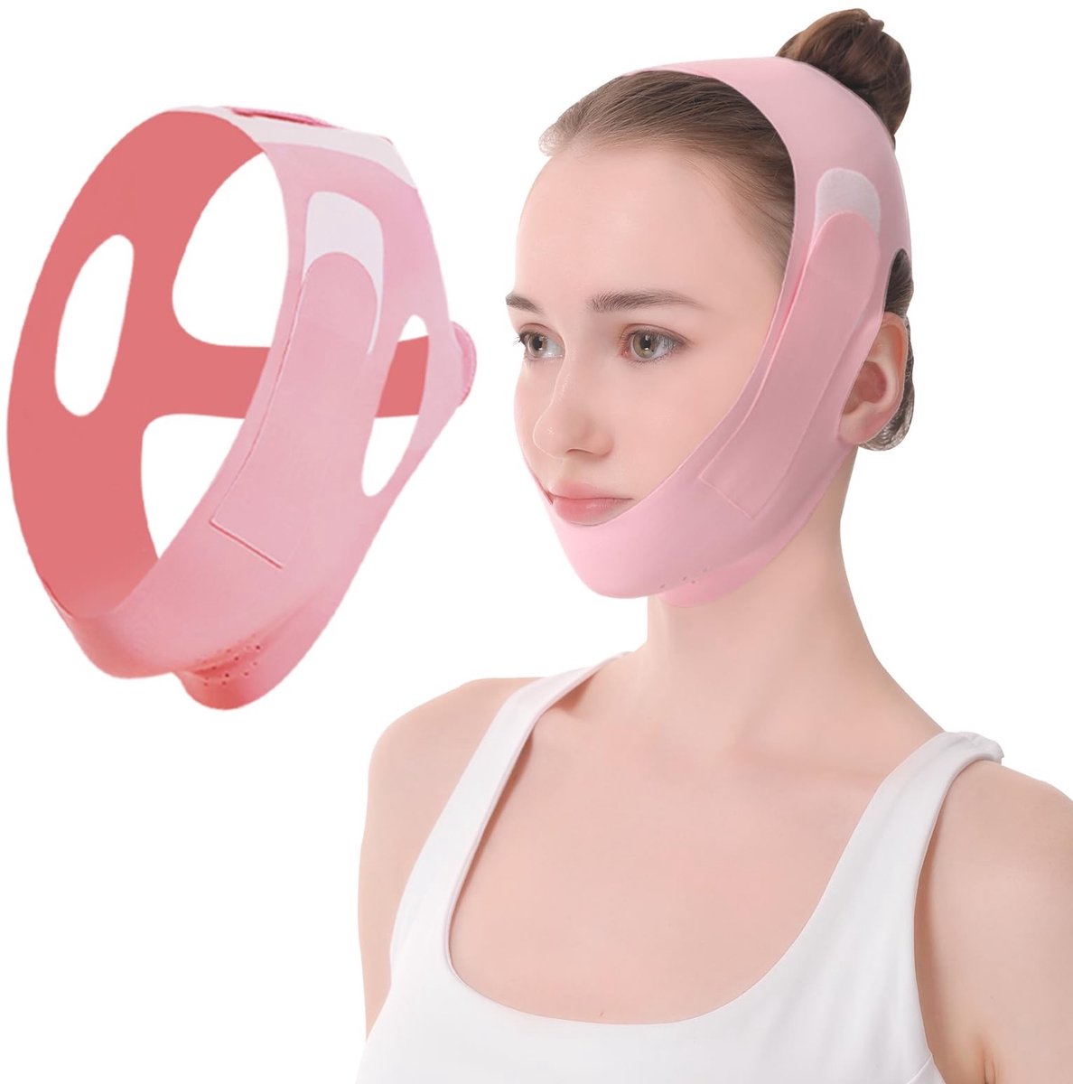 Omgoods - V-Line Verkoelend Gezichtsmasker voor Dubbele Kin, Herbruikbaar