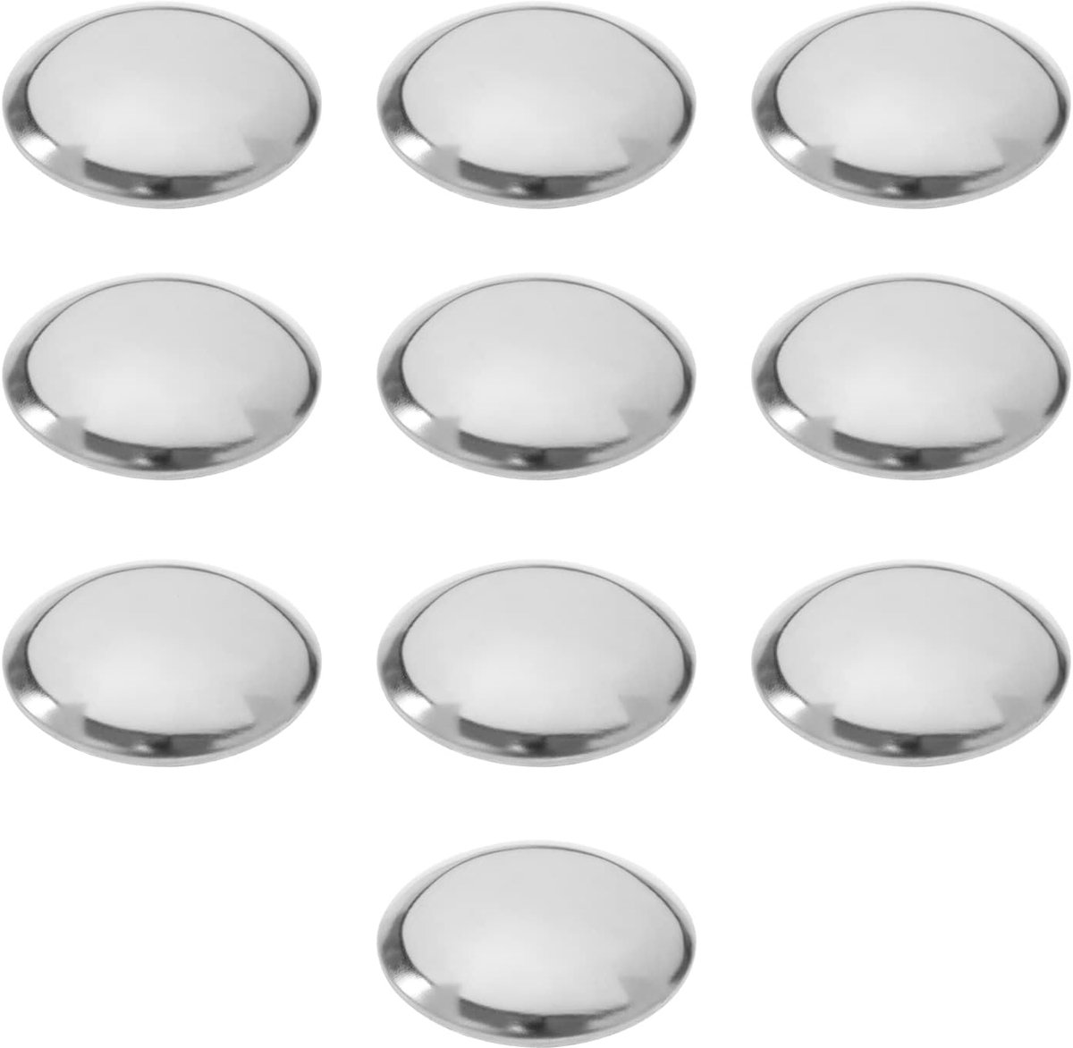 Asfalteringscaps 10Pcs - RVS en mangaan staal - Antivertrekkingsdome - Voor 20mm assen - ShopVlot