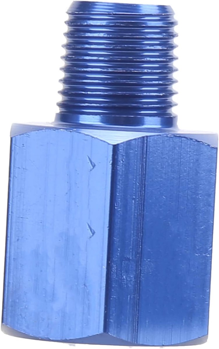 SnelShoppen - Oil Pressure Gauge Adapter M12 naar 1/8 NPT Mannelijk, 28mm Lange Sensorpoort Conversie, Oliebestendig en Temperatuurbestendig voor Auto