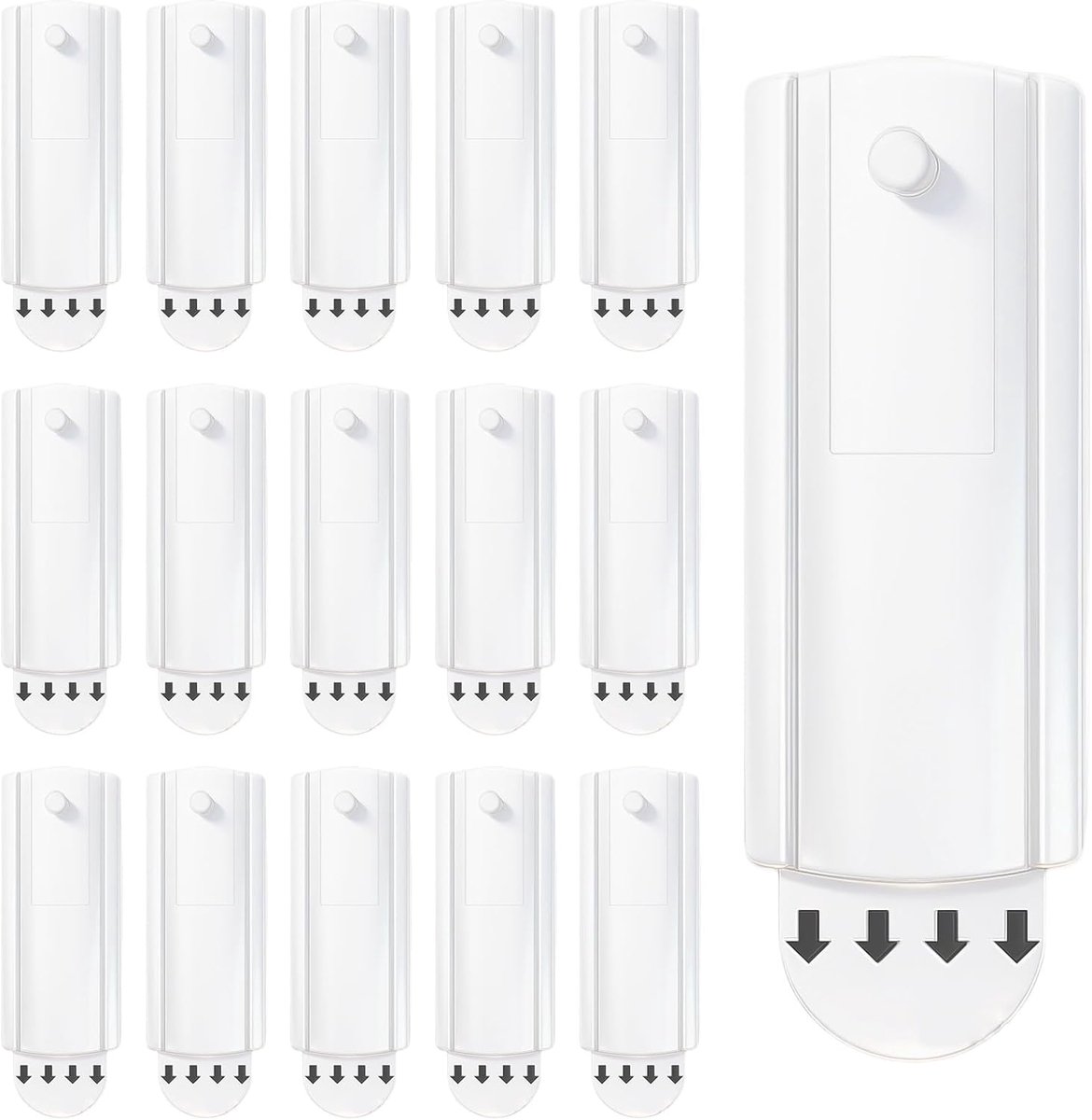 Adhesieve spijkers pack van 16 - Wit - Voor foto’s en spiegels - Geen boren nodig - ShopVlot