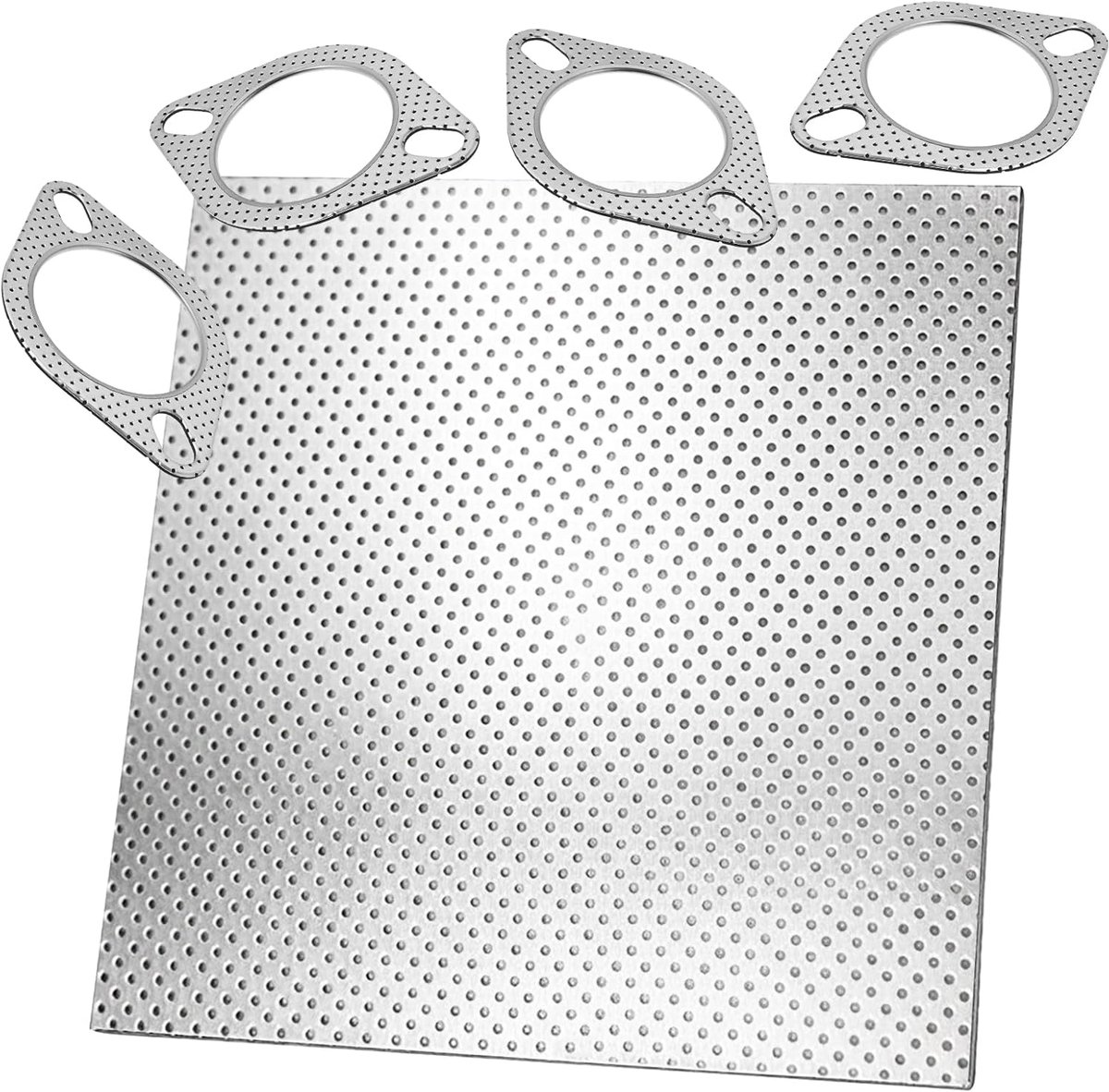 SnelShoppen - Hoogwaardige Grafiet Afsluitplaat 1.6mm - Uitlaatafdichting, Kromme Afdichting, Hittebestendig tot 350°C, Voor Manifolds en Flensverbind