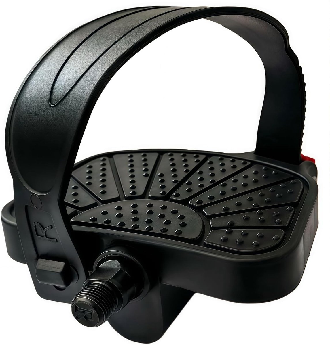 YBEKI High-quality pedals for training bikes - 9/16 inch and 1/2 inch axles, adjustable straps, compatible with - ShopVlot