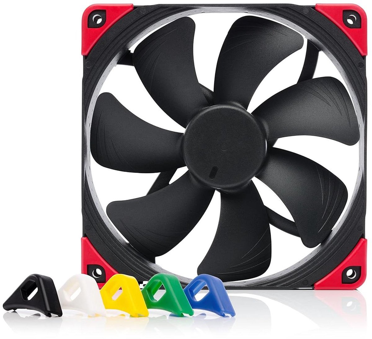 PC Ventilator Set - Computer Fan Koeler - Koeling Optimaliseren - Verwisselbare Kleurdemper - 140mm - Zwart
