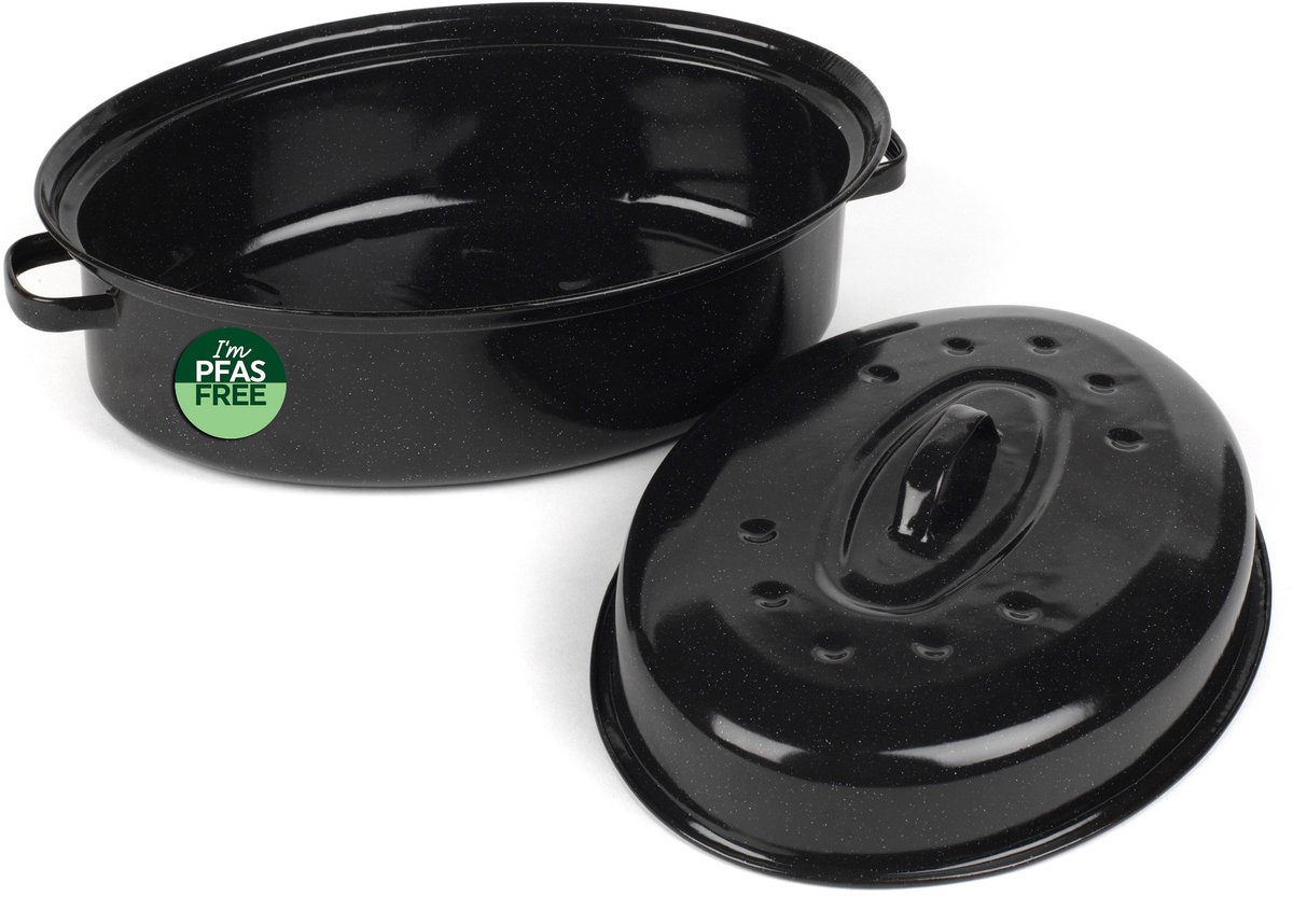 Salter Zelfbedruipende Braadslee – 38cm Emaille Gecoat Staal