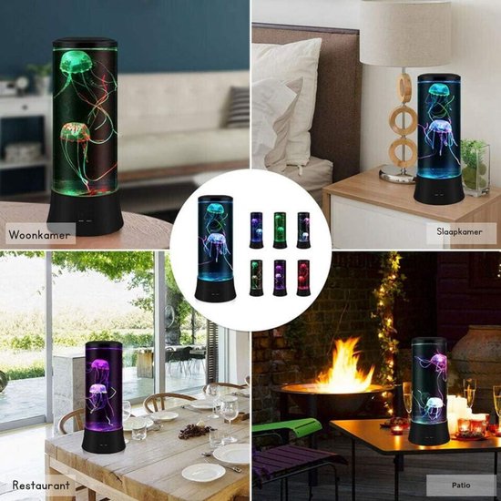 Zavio® Kwallen Lamp - Jellyfish Lavalamp - Nachtlampje — afbeelding 5