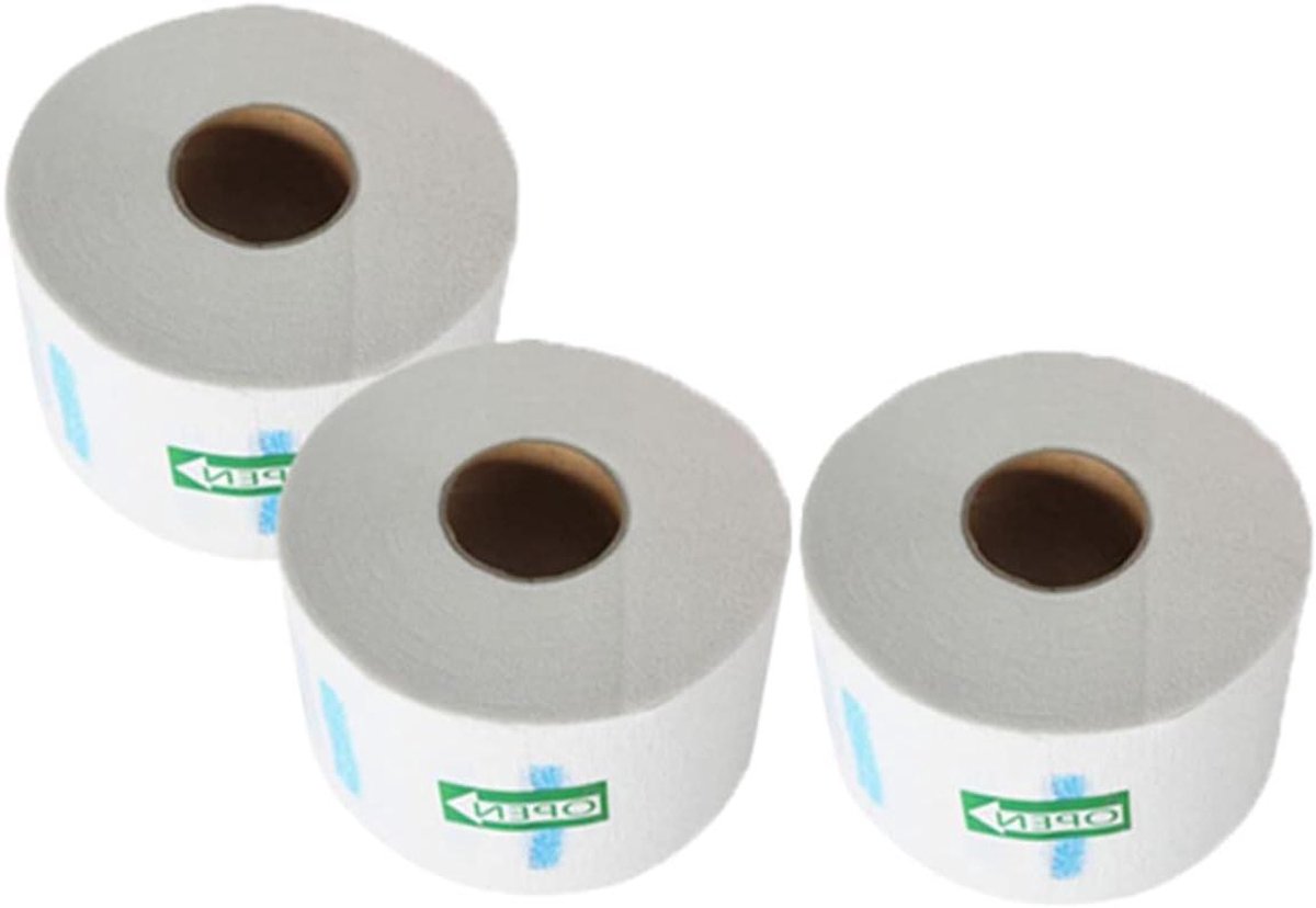 Nekpapier Haarverzorging - Nekwikkel Kappers - Haarknippen Beschermen - Wegwerpbaar en Zacht - 10.5 x 10.5 x 6.5 cm - Wit