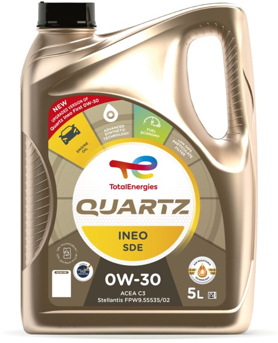 Total Quartz Ineo SDE 0W30 - 5L Stop & Start-systemen en hybride technologieën
