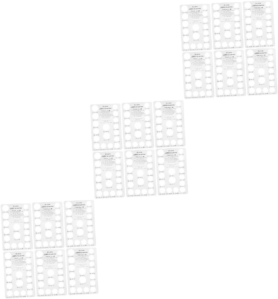Meetinstrumenten Ringen - Vinger Meetinstrumenten - Ringen Passend Maken - Nauwkeurige Diameter - 15 Stuks - Wit