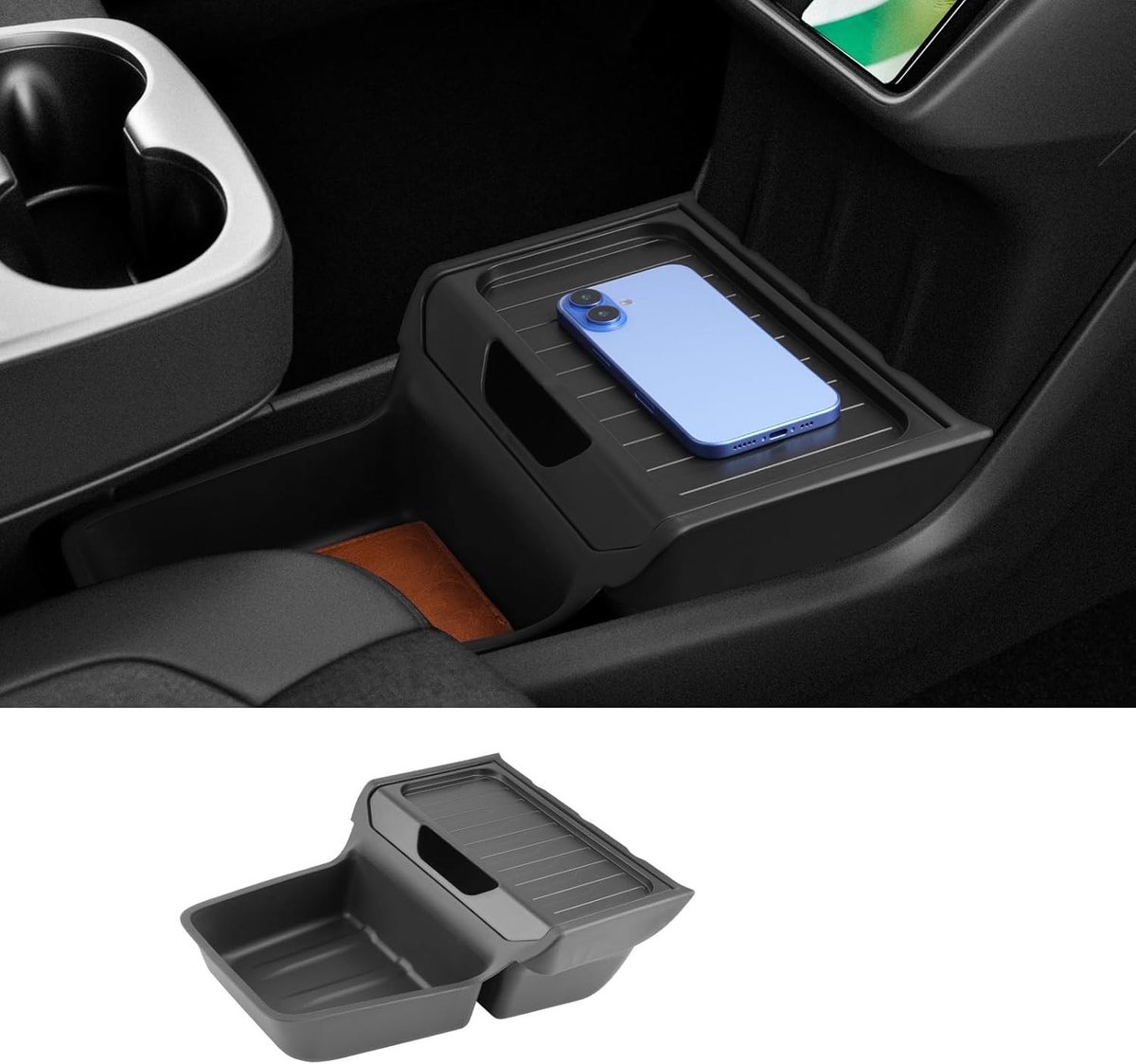 Center Console Opbergdoos voor Tesla Model Y Juniper 2025 2026 2027 - Organiser Tray en Accessoires voor Efficiënte Ruimtebesparing en Gemak