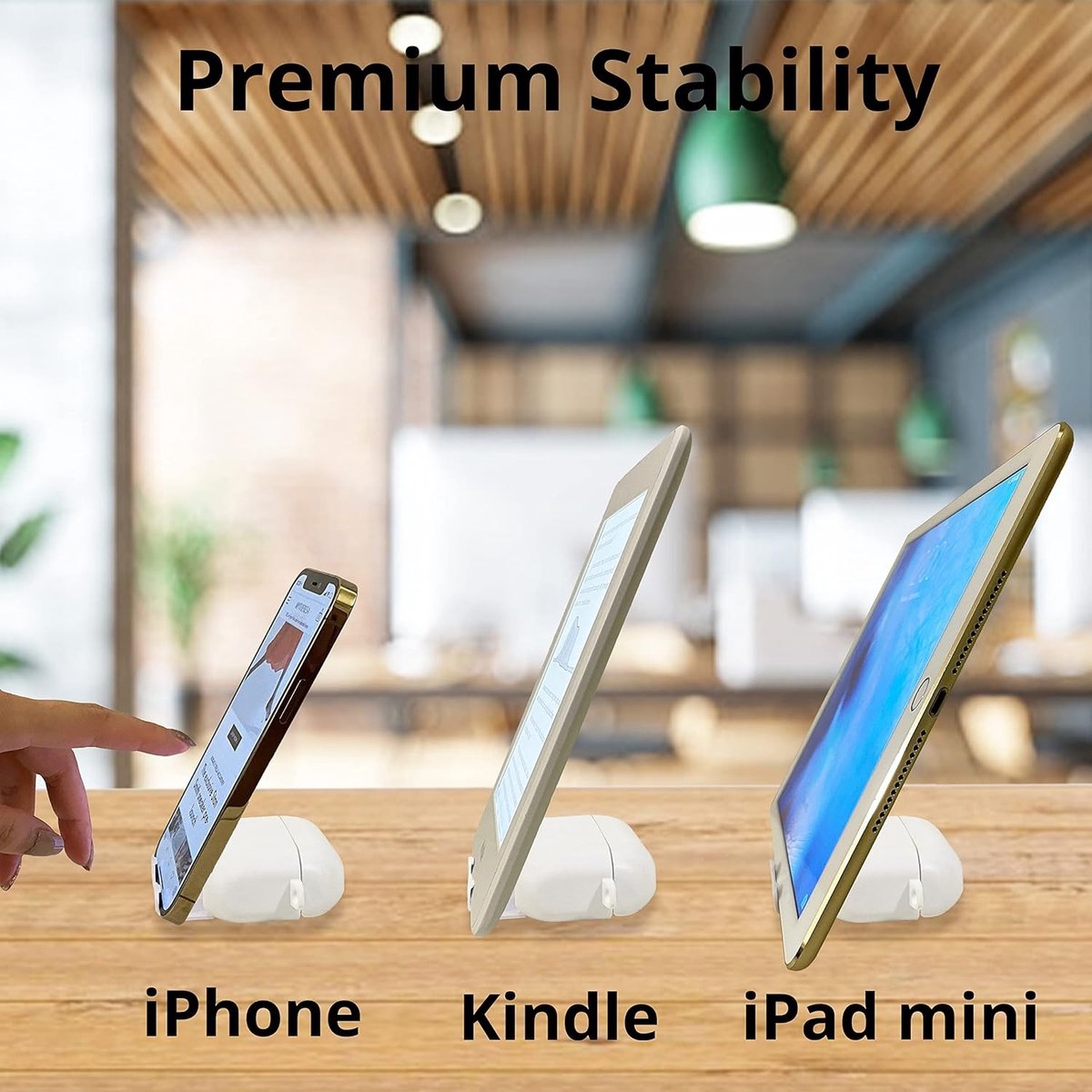 Beschermende Hoes voor AirPods met Onzichtbare Telefoonstand, Geschikt voor Series 1 & 2, Schokbestendig TPU & PC, Inclusief Sleutelhanger Carabiner, Draadloos Opladen Ondersteund