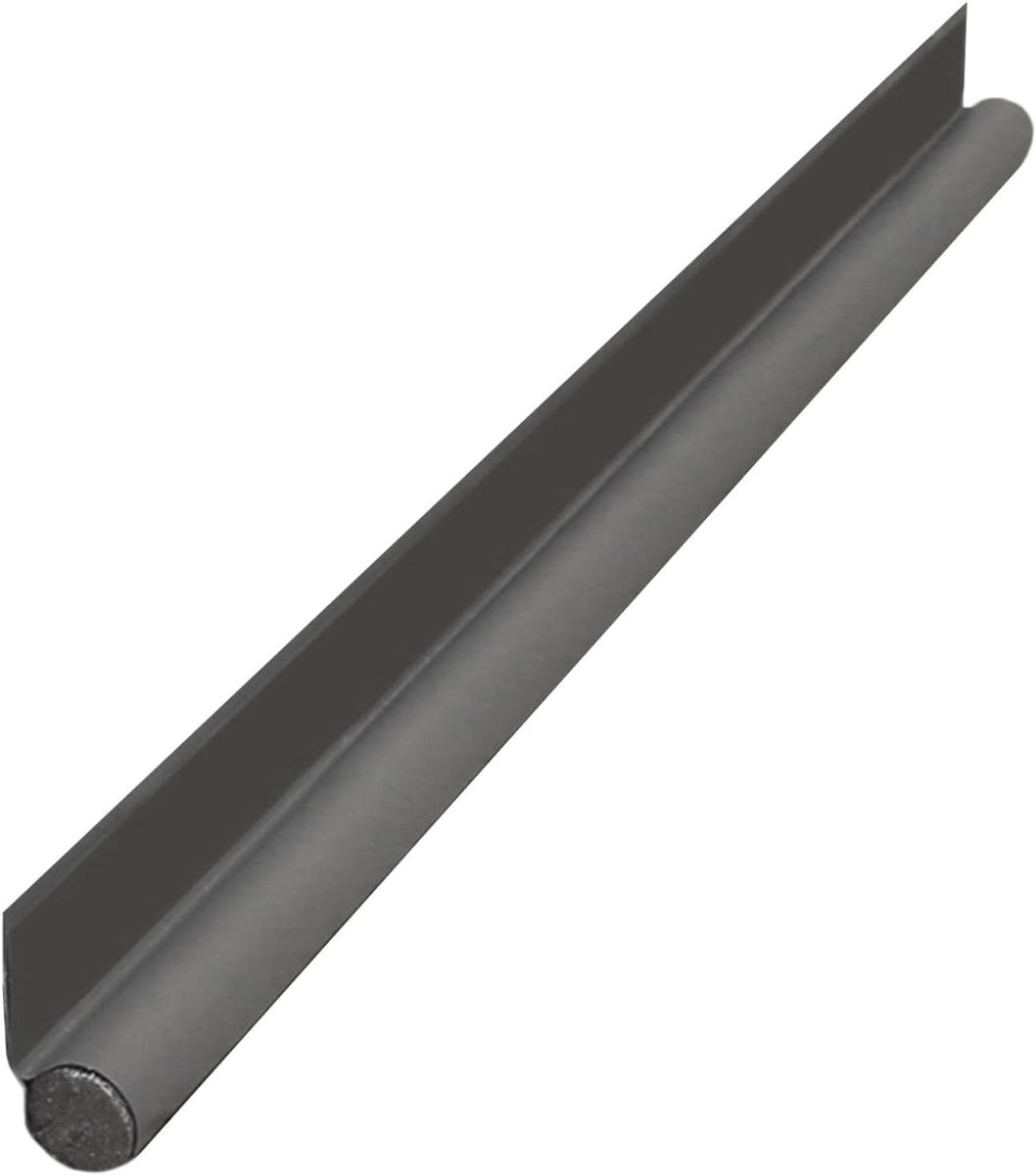 Tochtstopper - Tochtstrip deur - Tocht buiten houden - Akoestische isolatie - 96 x 8 x 3 cm - Grijs