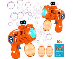 Bellenblaasmachine Bazooka - 2 Stuks - 21 Schietgaten & LED-Verlichting