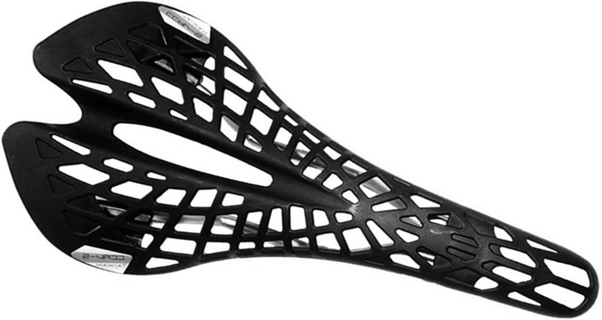 Fietszadel Ergonomisch - Fietsstoel Comfort - Comfortabel Fietsen - Schokabsorberend Hol Ontwerp - 28 x 13.5 cm - Zwart