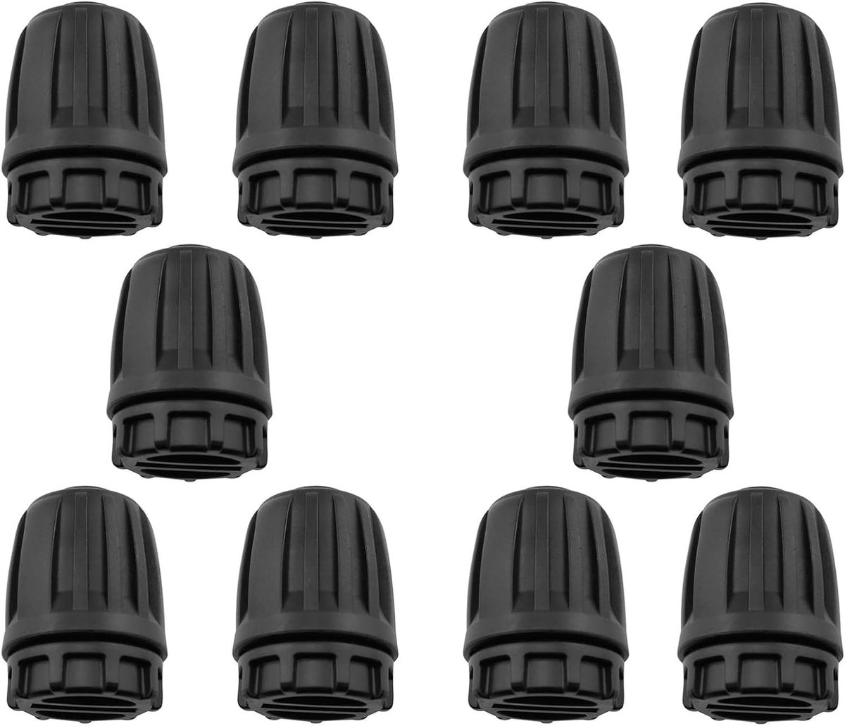 10 Stuks 1/2 Inch Irrigatie Fittingen Eindpluggen voor Druppelirrigatie, Tuin Irrigatiesysteem en Tuinaccessoires 16mm