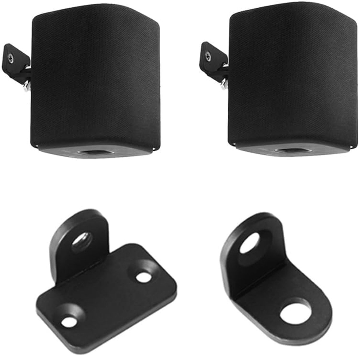 1 Pair Wall Bracket for Yamaha WS-B1A Portable Bluetooth Speaker, Metal Speaker Wallmount Holder Stand Compatible with - ShopVlot