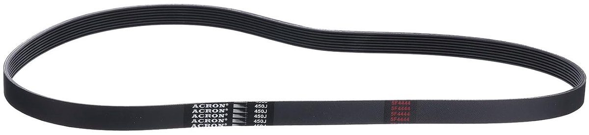 SnelShoppen - V-Snaar 450J8 PJ V-Belt 8 Ribben 1142mm Lengte x 18.7mm Breedte x 3.5mm Hoogte, EPDM Rubber V Belt Micro V, Hoge Temperatuur en Oliebest