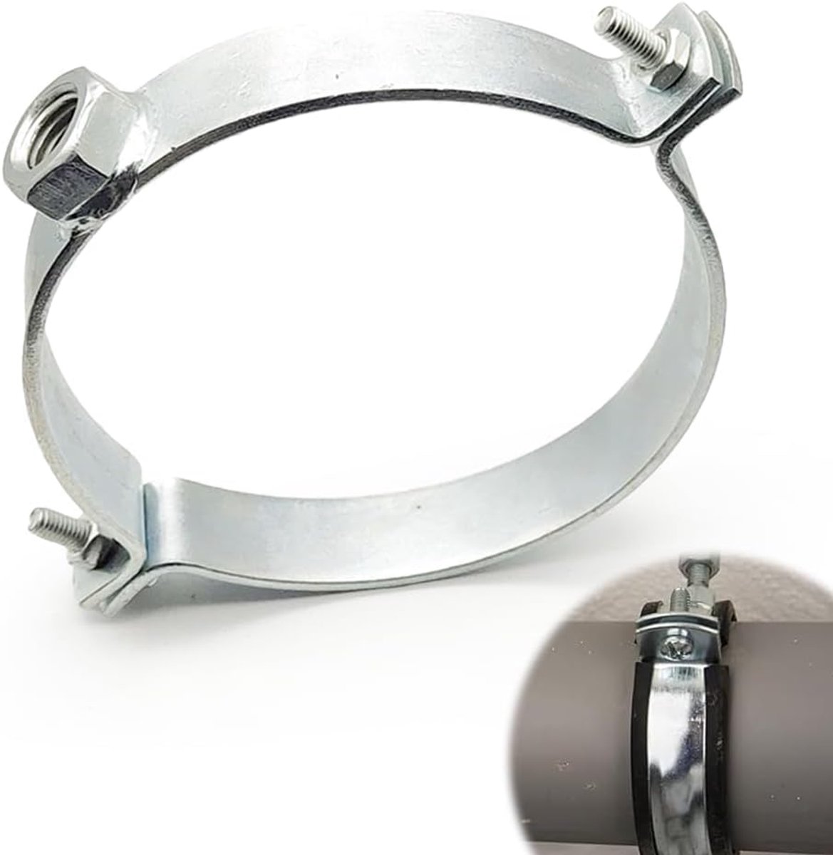 Oven Pipe Holder 150 mm - Tube Clamp - Flexibele aanpassing - Voor veilige bevestiging - ShopVlot
