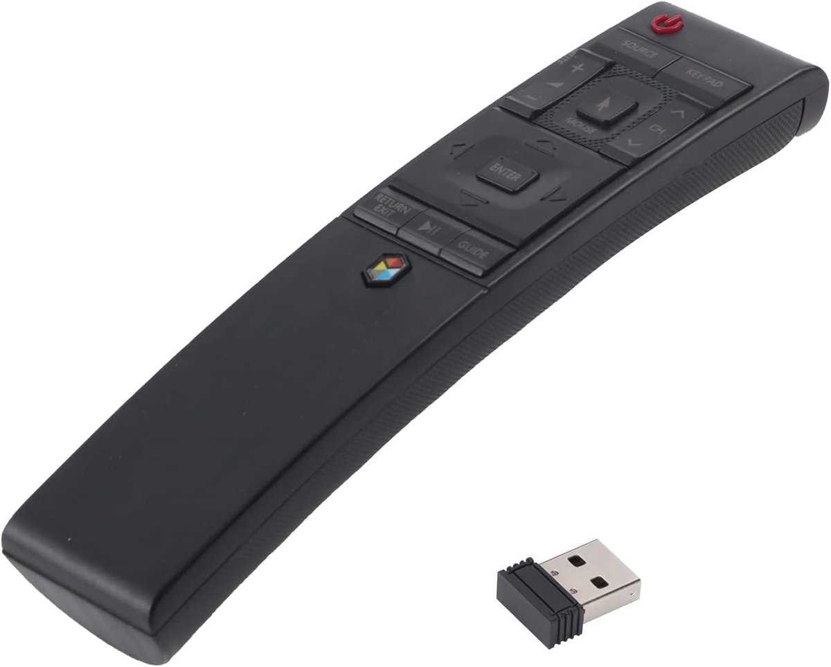 SnelShoppen - Afstandsbediening BN-1220 TV Afstandsbediening met USB Ontvanger, Vervangende Slimme Afstandsbediening voor Diverse TV Modellen, Ergonom