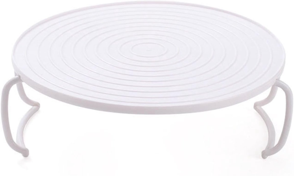 SnelShoppen - Magnetron Plate Stacker Grill Rack - Vouwbare Handgrepen - Plastic Bakplaat voor Magnetron en Oven - Ideaal voor Bacon en Diepvries Snac