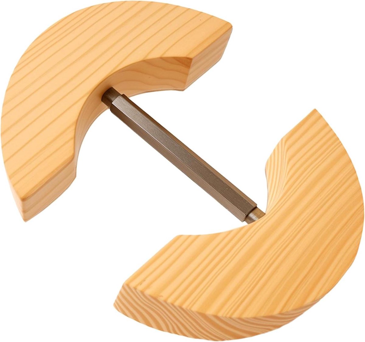 Hoedspanner Hout - Hoeden Shaper - Hoeden Onderhouden - Vergroot en Modelleert - 19 x 15 x 3 cm - Houtkleur