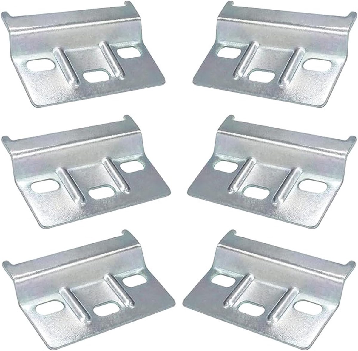SnelShoppen - 6 Stuks Wandbeugels voor Keukenkasten, Keuken Kast Houders, Hangbeugels, Robuuste IJzeren Constructie, Roestbestendig, Universele Bevest