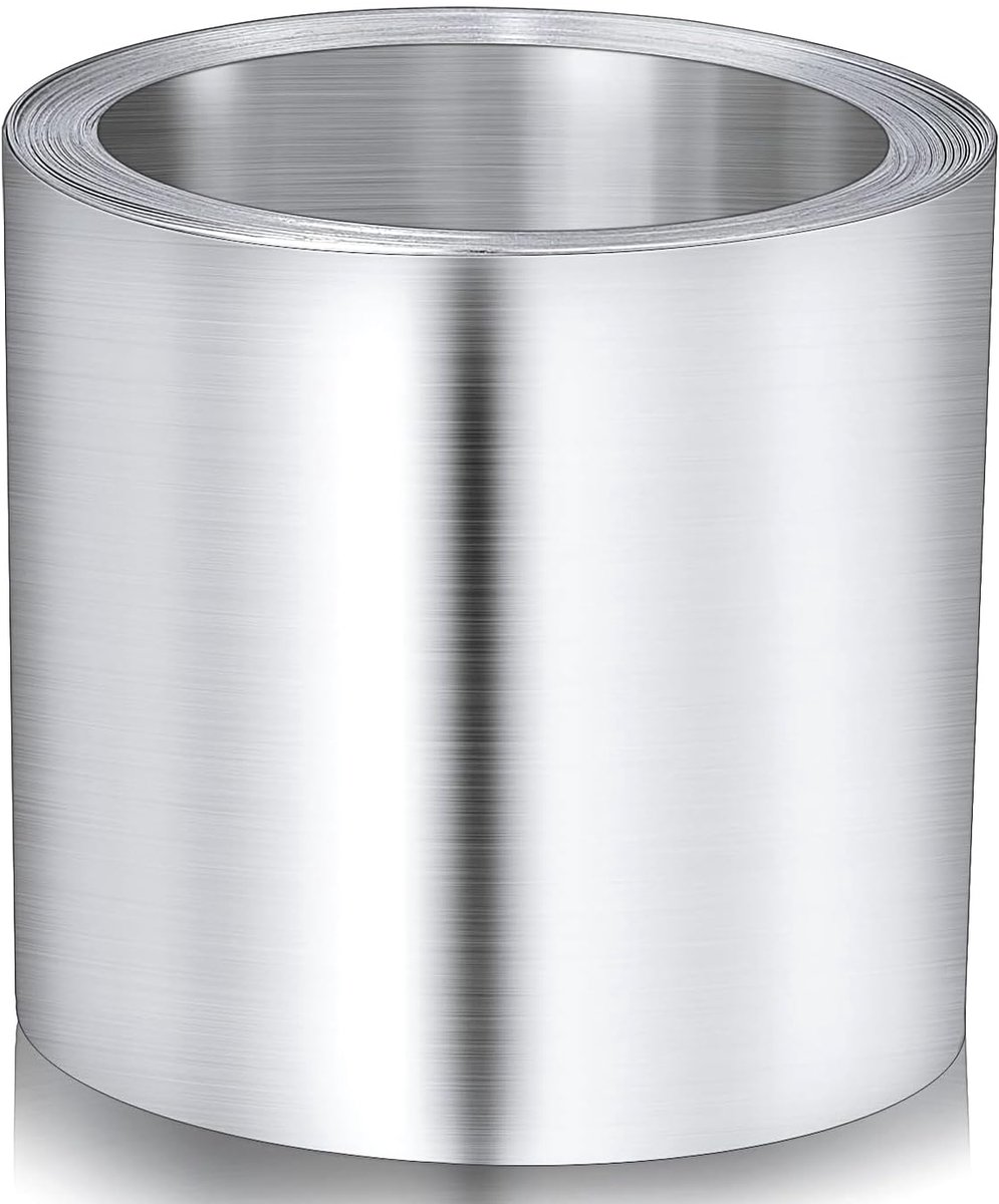 SnelShoppen - 1000x200x1mm Hoogwaardige 99.99% Pure Zink Plaat Rol - Corrosiebestendig voor Laboratorium, Wetenschappelijk Gebruik, Hobby en Creatief