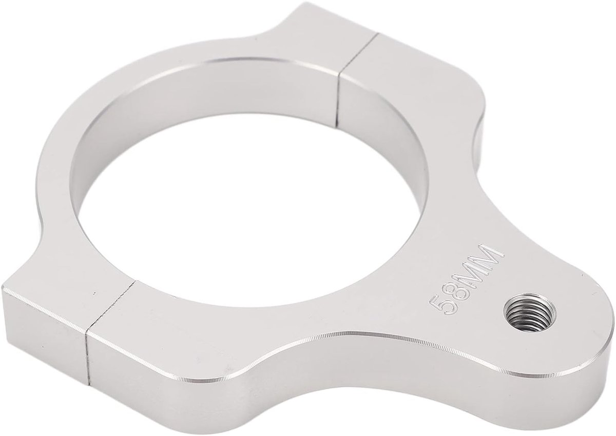 SnelShoppen - Stuurdemper Voorvork Aluminium Motorfiets Voorvork Frame Universele Montage Klem Beugel Voet Fixeer Hardware Onderdelen Stabilisatie Beu