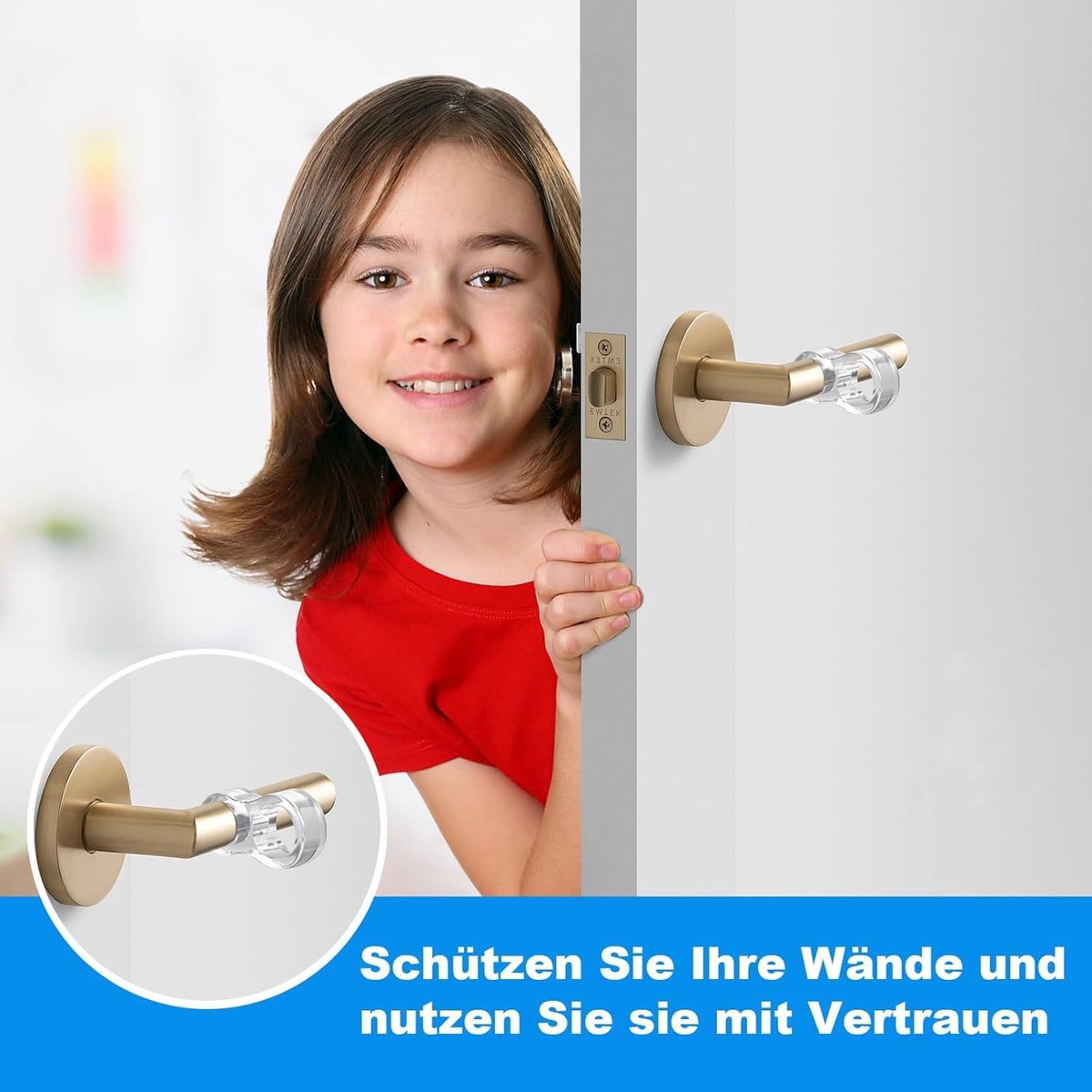Door Stopper, Door Handle Buffer, Door Handle Stopper, 8-Piece Set, Door Handle Stopper, Door Handle Protection, Door - ShopVlot