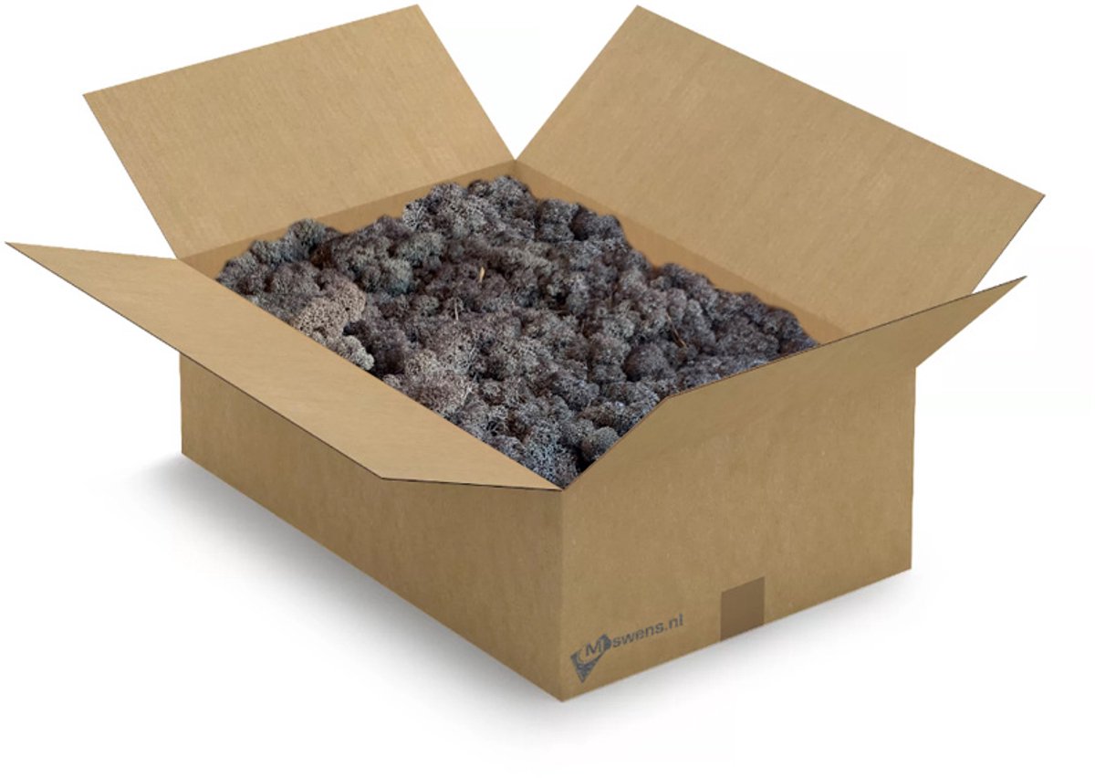 Moswens Rendiermos - 3 KG - Doos XL - 0,40 m² - Bruineis