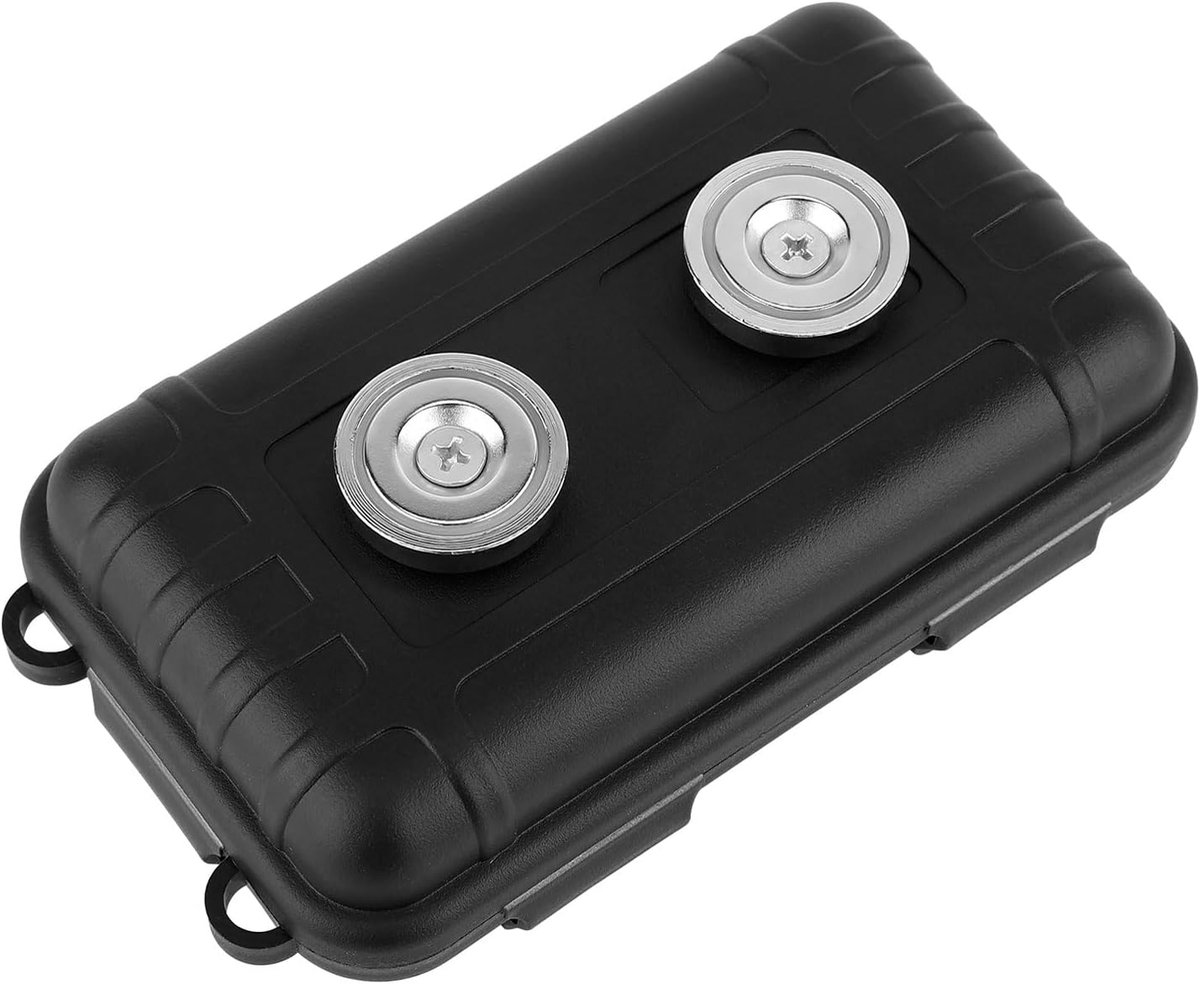 SnelShoppen - Magnetische Sleutelhouder Onder Auto, Verborgen Sleutelbox voor Noodsleutel en USB, Waterdicht, Niet Vallen, Zwart