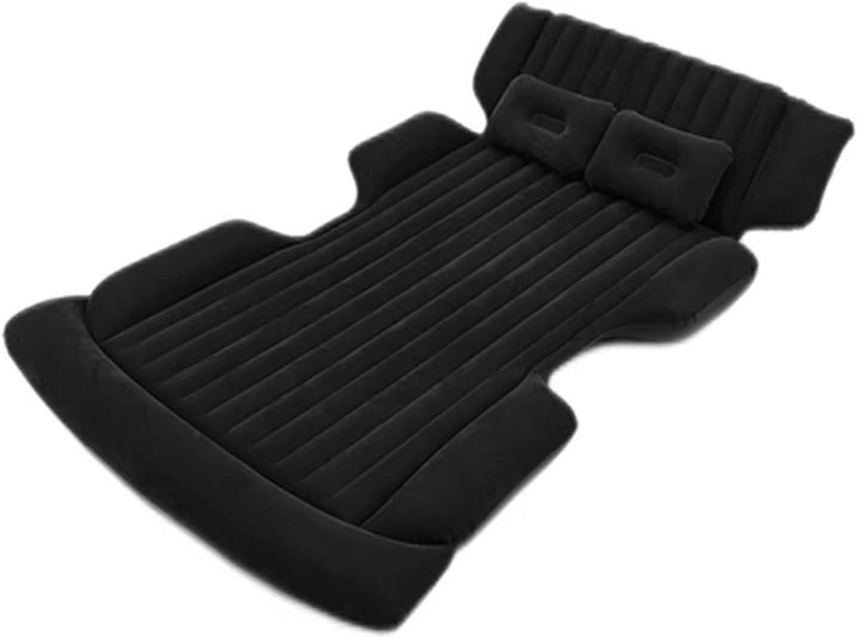 Opblaasbaar Auto Matras - Kampeerbed Vlakker - Reizen Slapen - Speciaal Ontworpen Achterbank - 80 x 150 cm - Zwart