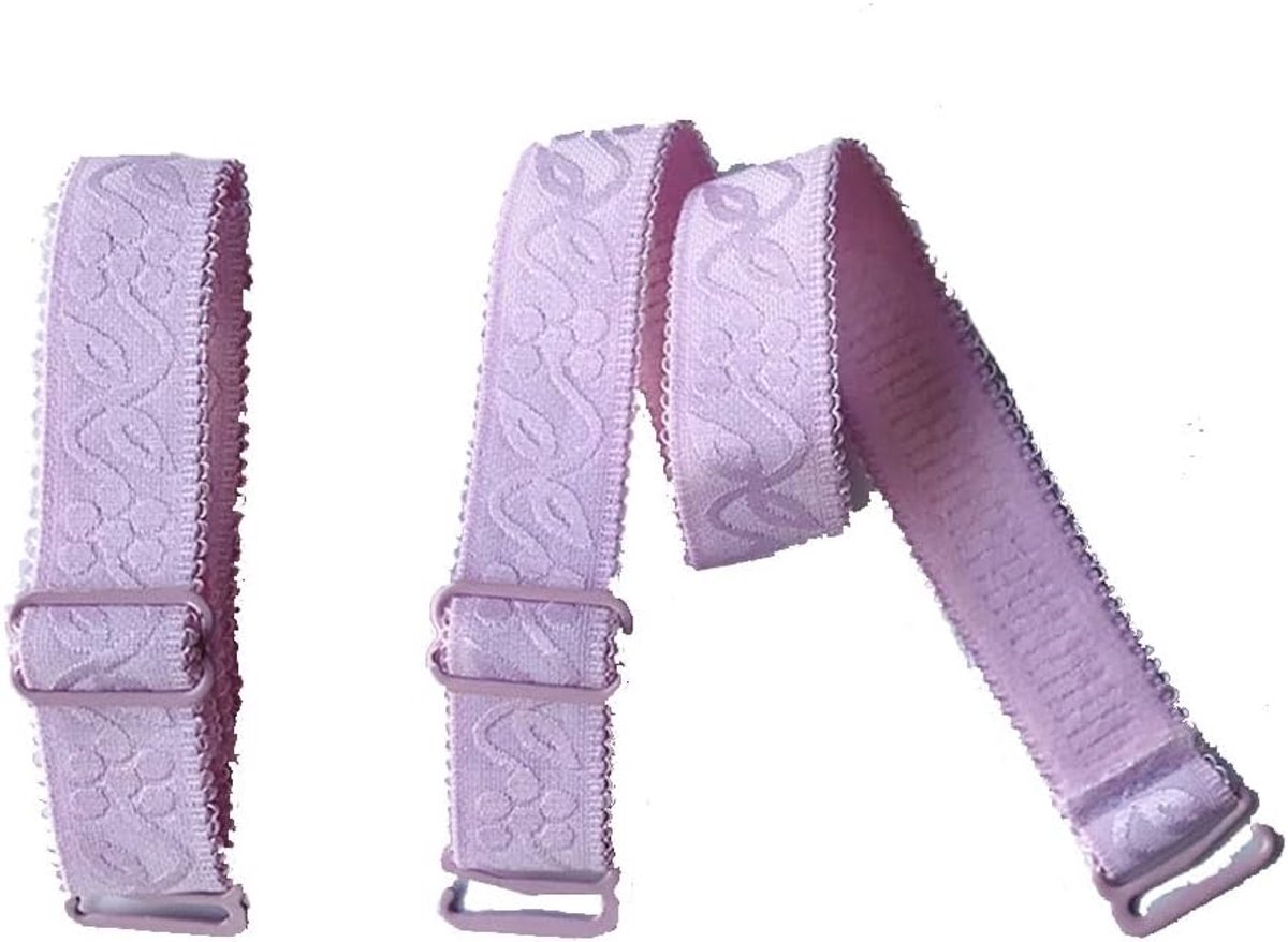 SnelShoppen - 2 Pairs Verstelbare Elastische Bh Bandjes voor Dames, Schouder Bh Strap Houder Vervanging, Roze Bh Bandjes voor Vrouwen en Meisjes, 1.5