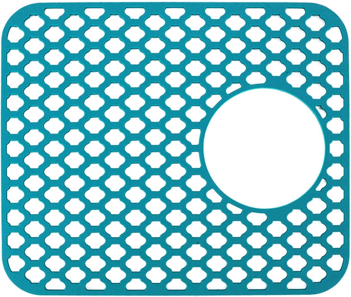 SnelShoppen - Silicone Afvoer Mat - Multifunctionele Keukenmat - Antislip en Krasbestendig - Warmtebestendig - Groen - Voor Onder de Wasbak