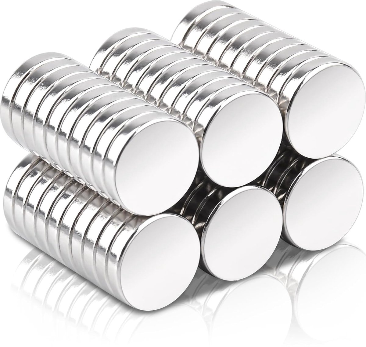 Mini magneten sterk 10x2mm - Neodymium rond - Duurzaam en permanent - Ideaal voor handwerk en kaarten - ShopVlot