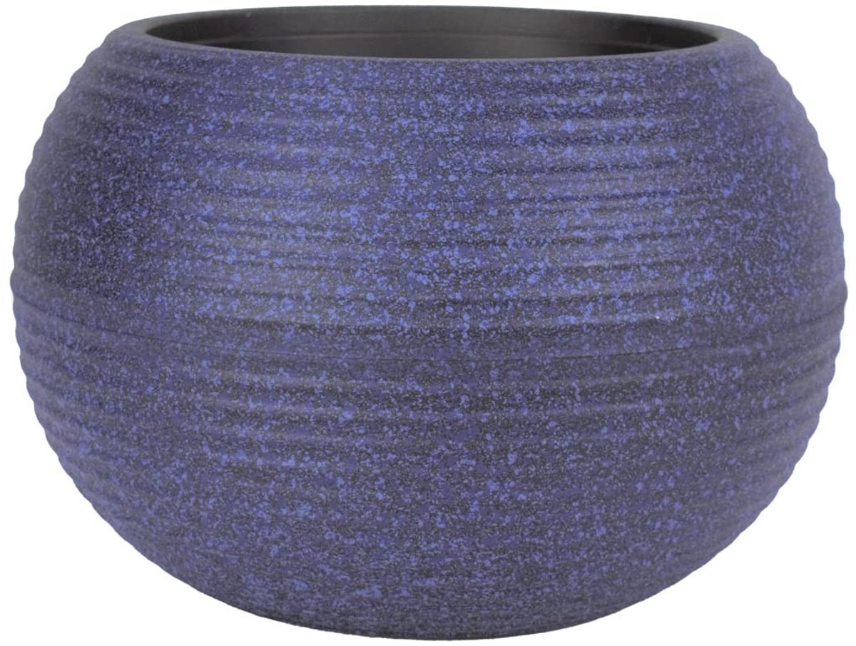 Omgoods - Blauw Plastic Fiberglass Tuinplanter 10 inch
