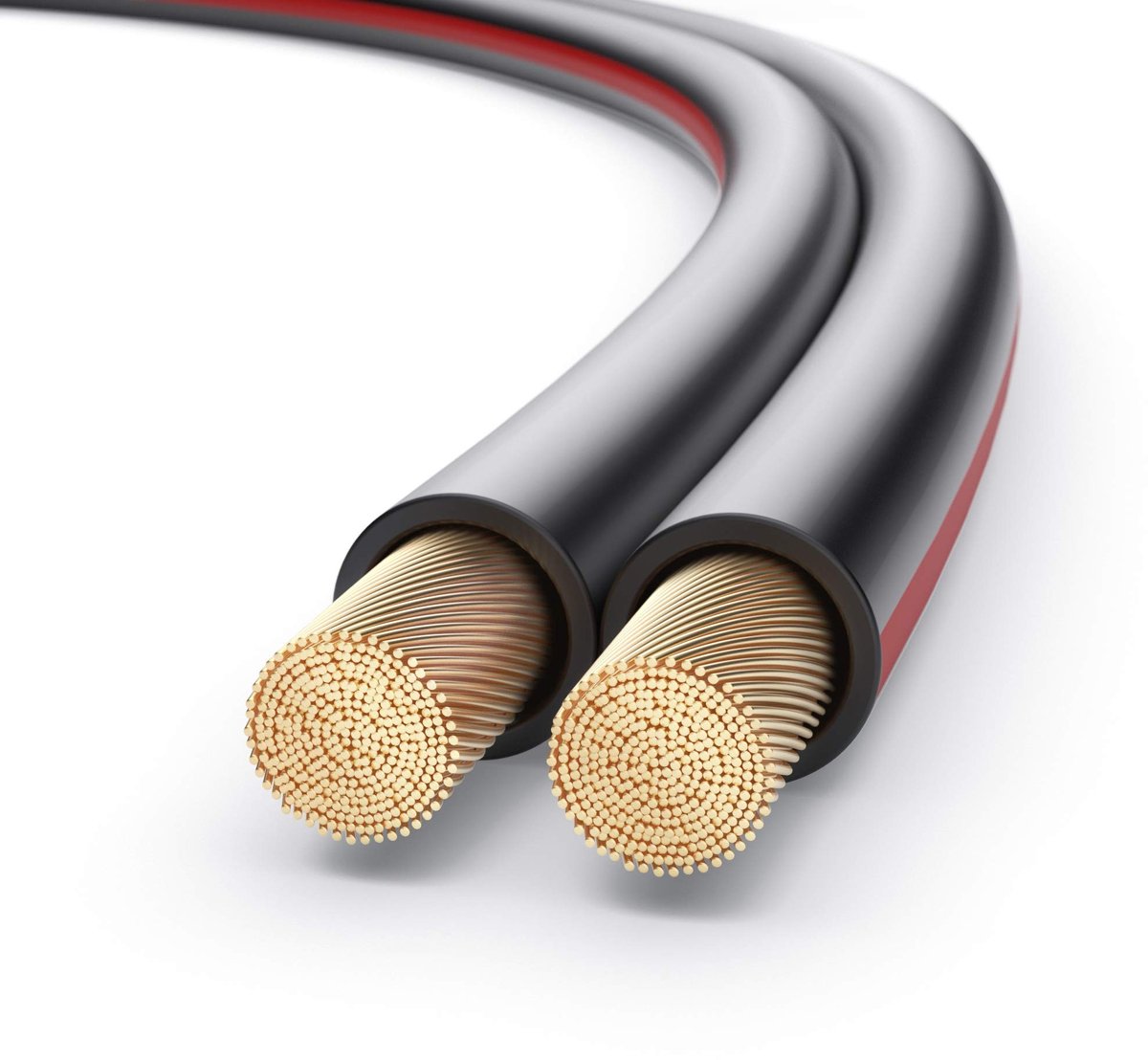 Omgoods - Hifi Luidsprekerkabel 2x1.5mm² 30 m Zwart