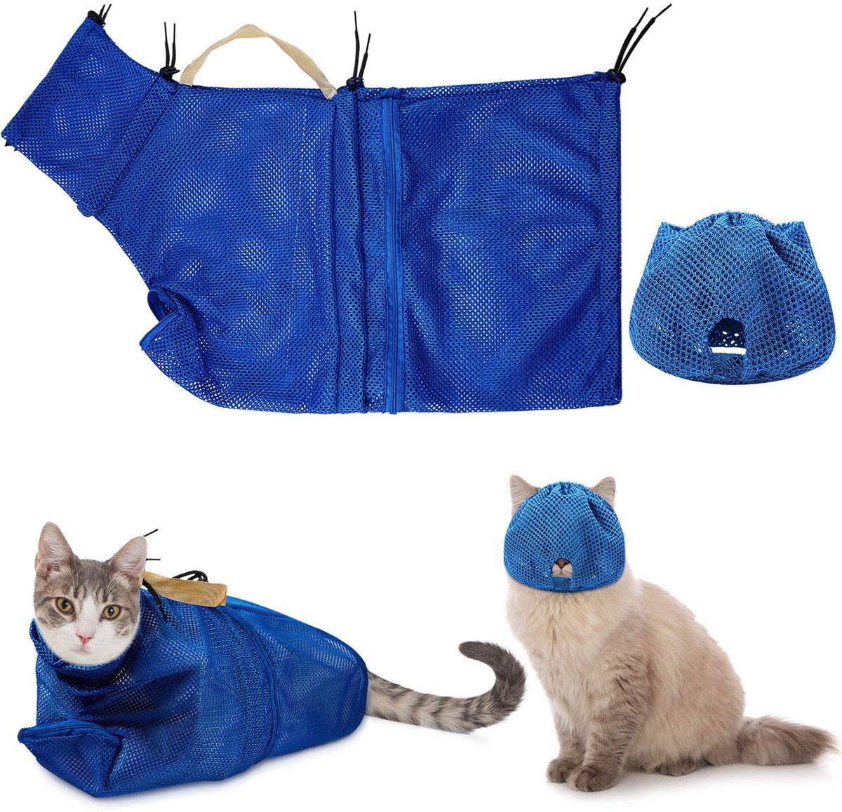 Omgoods - Set van 2 Kattenverzorgingstassen voor Douche