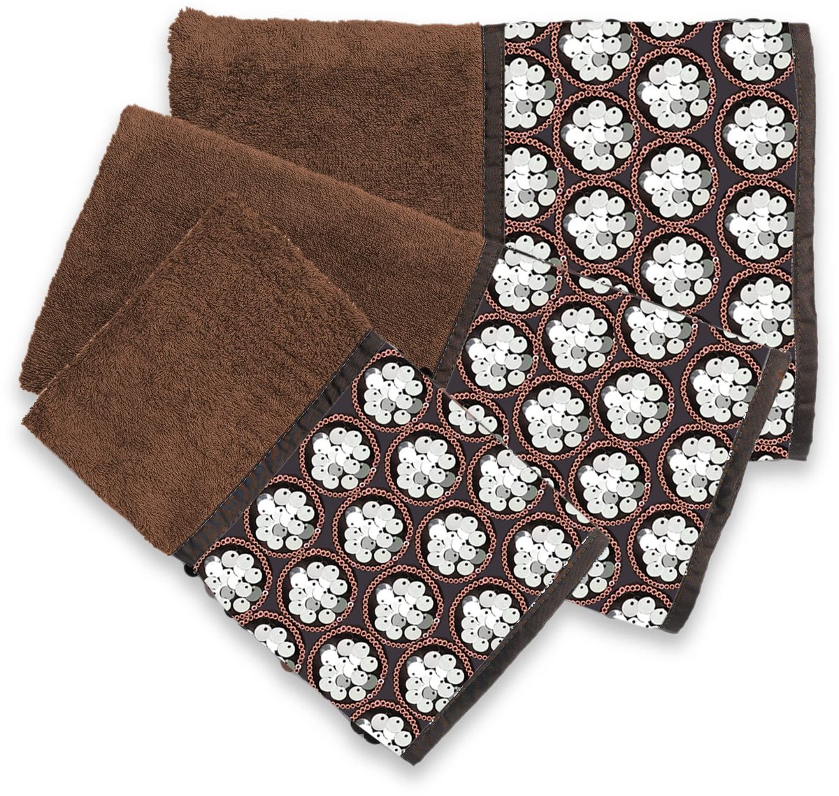 Omgoods - Handdoekenset met Geometrisch Patroon - Orb