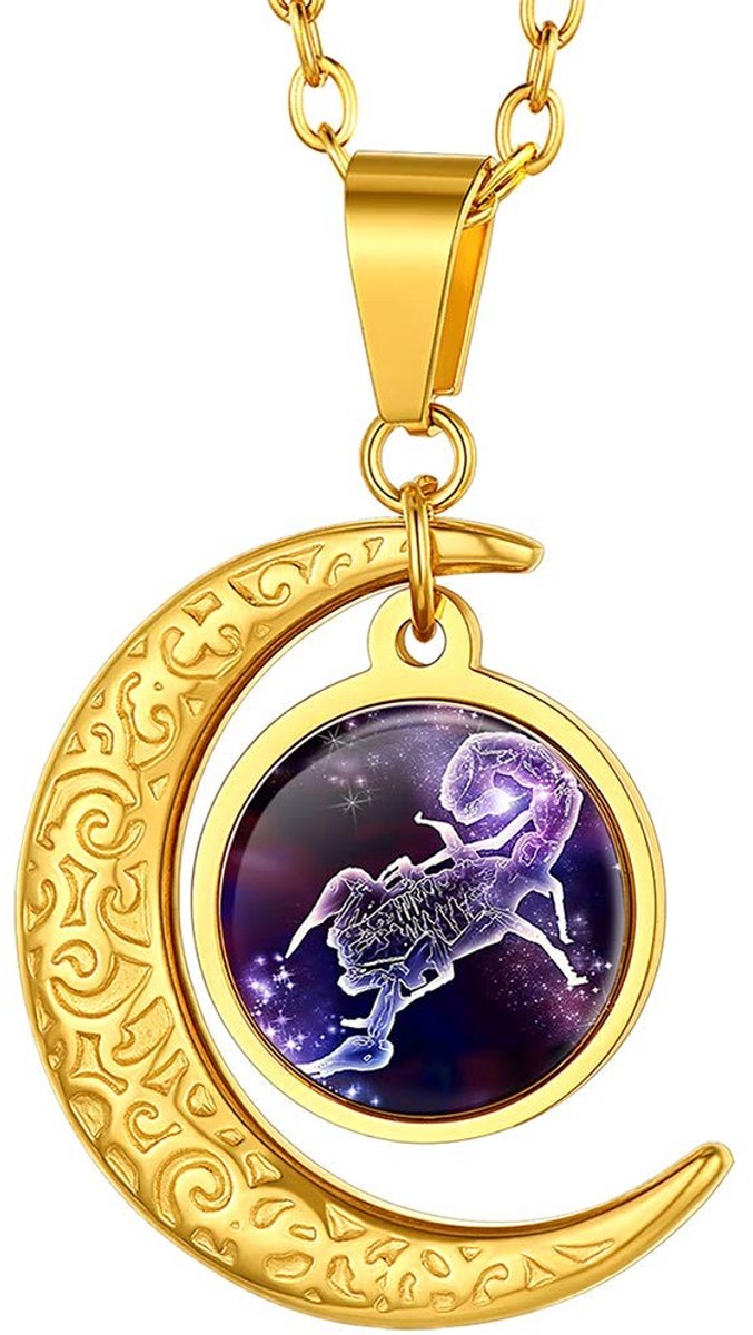 Omgoods - Gouden Stier Zodiac Ketting met Verstelbare Ketting